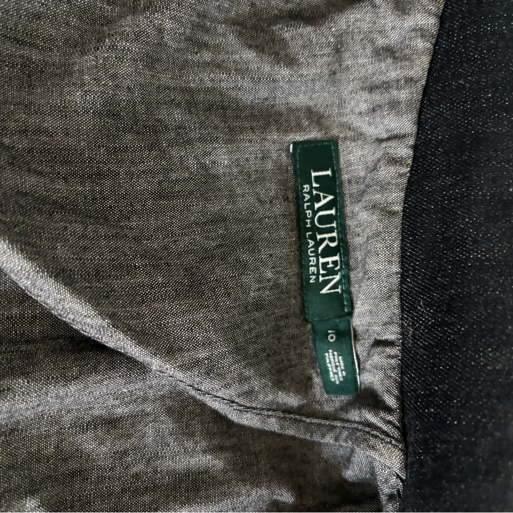 Classic Ralph Lauren Dark Wash Denim Blazer – Size 10 - Picture 8 of 9